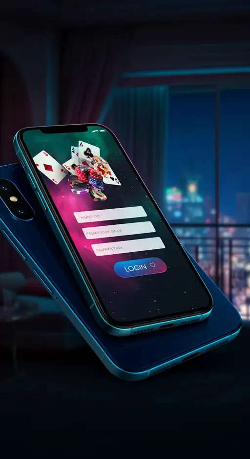 Detailed view of the Stellar Spins Casino login page with security icons and user authentication fields, illustrating safe account access and encrypted data.